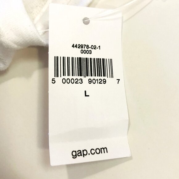 Gap Striped Semi Sheer Lightweight T-shirt Sz L Sleeveless V-Neck Cotton Blend - Picture 11 of 14